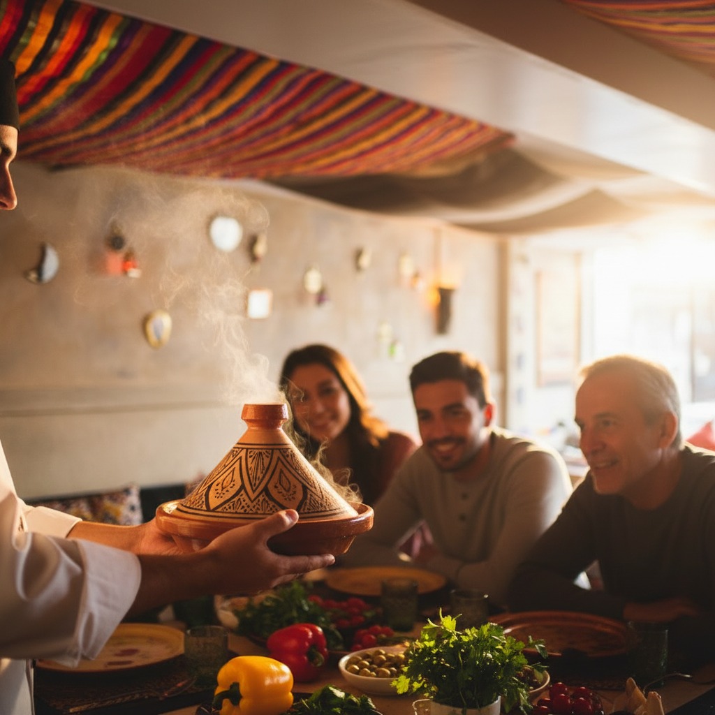 Chef serveert shared plates aan gasten bij LaSqala restaurant in Zwolle tijdens een unieke shared dining ervaring.